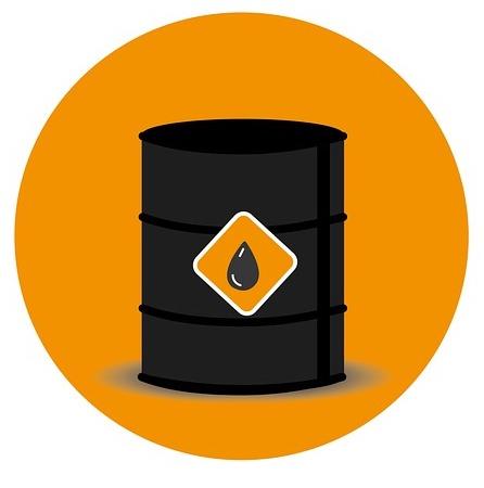 Stylised image of a barrel of oil.